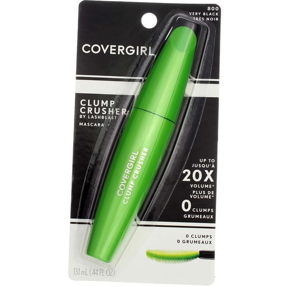 CoverGirl Clump Crusher Mascara By Lashblast, Very Black [800] 0.44 oz (Pack of 3)
