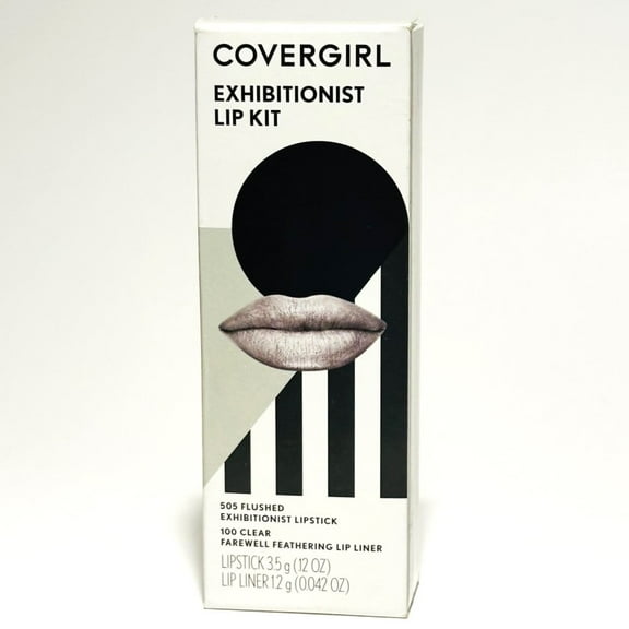 CoverGirl Exhibitionist Lip Kit, 505 Flushed / 100 Clear
