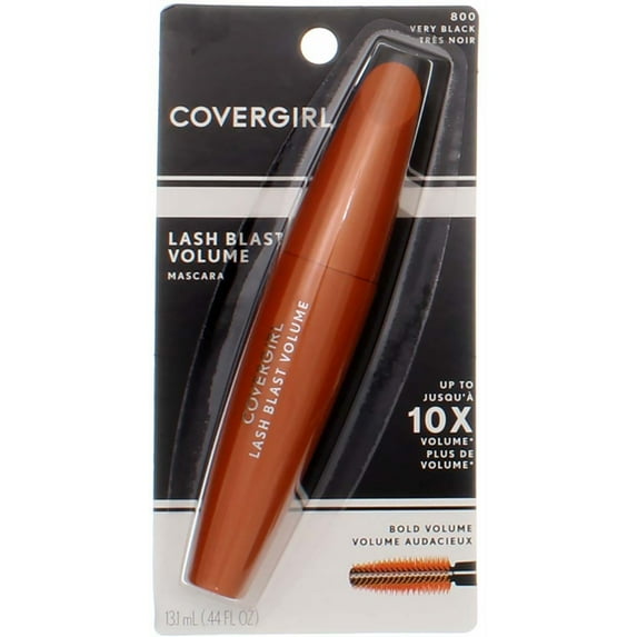 CoverGirl LashBlast Volume Mascara, Very Black 800, 0.44 fl oz (3 Pack) (Bundle)