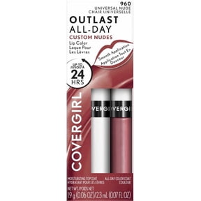 CoverGirl Outlast 2 Step Lip Color, 960-Universal Nude (Pack of 2)