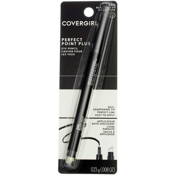 CoverGirl Perfect Point Plus Self Sharpening Eye Pencil, Black Onyx [200] 0.008 oz (Pack of 2)