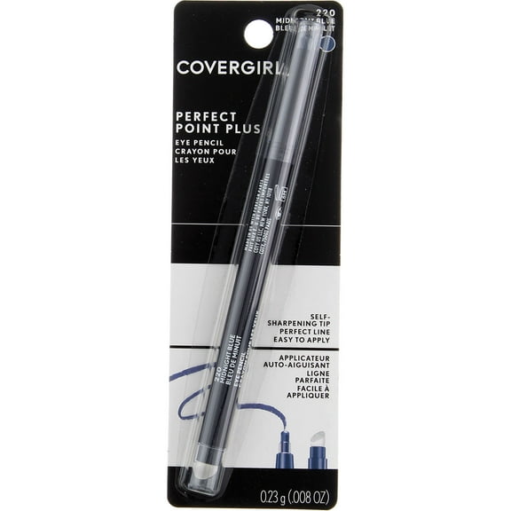 CoverGirl Perfect Point Plus Self Sharpening Eye Pencil, Midnight Blue [220], 0.008 oz (Pack of 4)