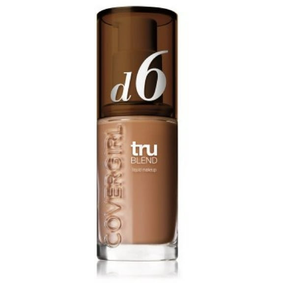 CoverGirl TruBlend Liquid Foundation Makeup, Toasted Almond D6 1 oz (Pack of 4)
