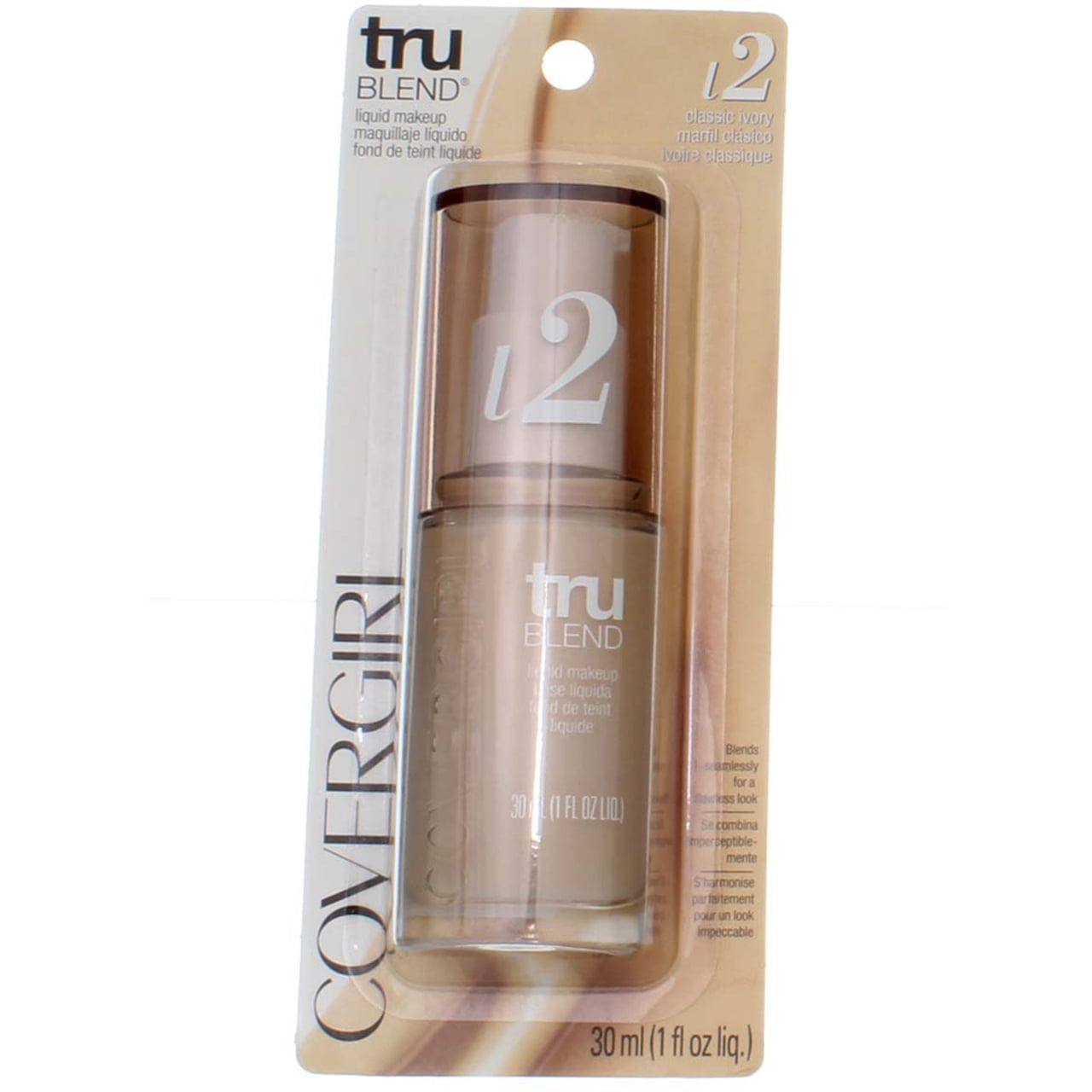 CoverGirl TruBlend Liquid Makeup Classic Ivory 1 oz (Pack of 2)