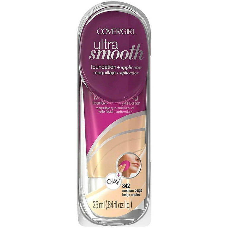 CoverGirl UltraSmooth Foundation + Applicator, Medium Beige