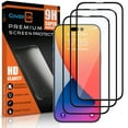 thumbnail image 1 of CoverON 3pcs Pack For Apple iPhone 15 Plus Screen Protector Tempered Glass - 98% full Coverage, 1 of 9