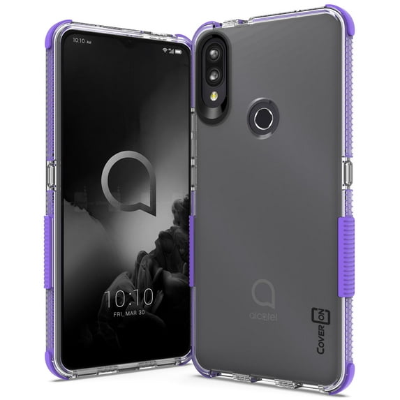 CoverON Alcatel 3V 2019 Case Clear Slim Fit Protective TPU Rubber Phone Cover - Collider Series