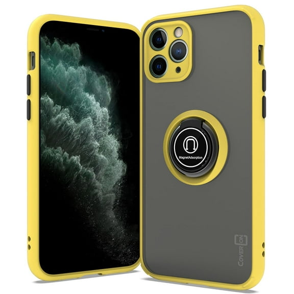 CoverON Apple iPhone 11 Pro Case with Magnetic Car Mount Compatible Ring Holder Kickstand Phone Cover - Dynamic Series