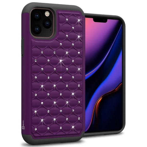 CoverON Apple iPhone 11 Pro Max Case, Aurora Series Rhinestone Phone Cover