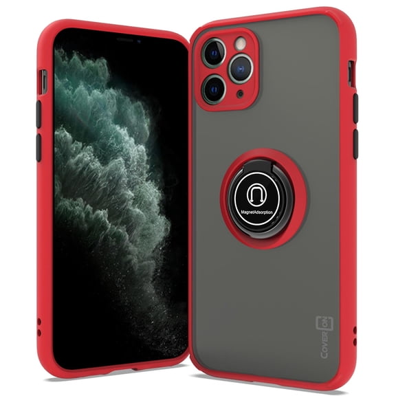 CoverON Apple iPhone 11 Pro Max Case with Magnetic Car Mount Compatible Ring Holder Kickstand Phone Cover - Dynamic Series