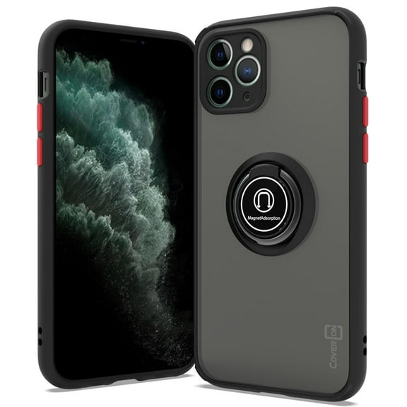 CoverON Apple iPhone 11 Pro Max Case with Magnetic Car Mount Compatible Ring Holder Kickstand Phone Cover - Dynamic Series