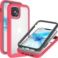 thumbnail image 1 of CoverON Apple iPhone 12 Case / iPhone 12 Pro Case (6.1"), Military Grade Full Body Rugged Slim Fit Clear Cover, Pink, 1 of 9