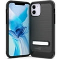 thumbnail image 1 of CoverON Apple iPhone 12 Mini Case (5.4"), Slim Metal Kickstand Rugged Dual Layer Cover, Black, 1 of 7