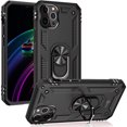 thumbnail image 1 of CoverON Apple iPhone 12 Mini Ring Case, Kickstand Rugged Phone Cover Magnetic Car Mount Compatible - Black, 1 of 7