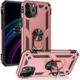 thumbnail image 1 of CoverON Apple iPhone 12 Mini Ring Case, Kickstand Rugged Phone Cover Magnetic Car Mount Compatible - Rose Gold Pink, 1 of 7