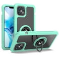 thumbnail image 1 of CoverON Apple iPhone 12 Pro Max Case (6.7"), Ring Holder Kickstand Magnetic Mount Clear Hard Back Cover Rubber Bumper, Mint Teal, 1 of 9