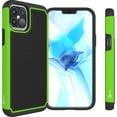 thumbnail image 1 of CoverON Apple iPhone 12 Pro Max Case, Slim Rugged Grip Hard Phone Cover, Green, 1 of 8