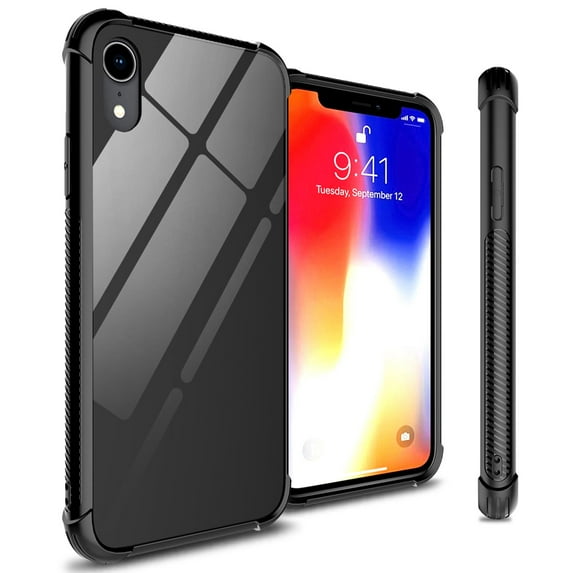 CoverON Apple iPhone XR (6.1") Case, Gallery Series Tempered Glass Slim Fit Phone Cover