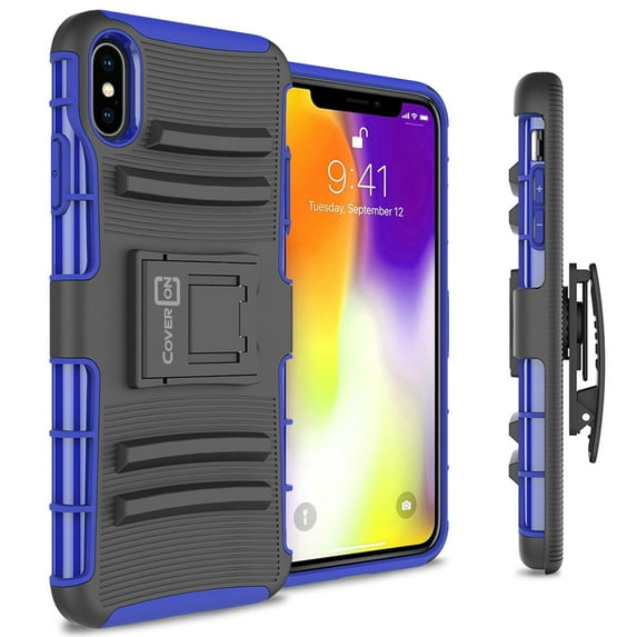 CoverON Apple iPhone XS Max (6.5") Case, Explorer Series Protective Holster Belt Clip Phone Cover
