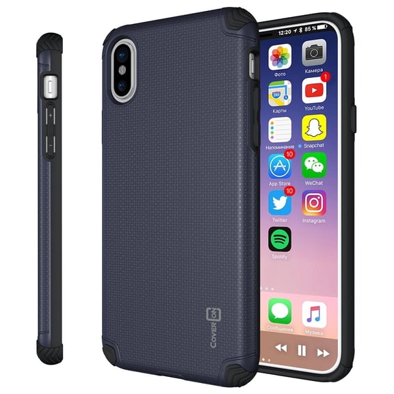 CoverON Apple iPhone XS / iPhone X / 10S / 10 Case, Bios Series Slim Modern Hard Phone Cover with Magnetic Mount compatibility