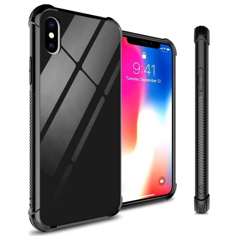 CoverON Apple iPhone XS / iPhone X / 10S / 10 Case, Gallery Series Tempered  Glass Slim Fit Phone Cover - Walmart.com