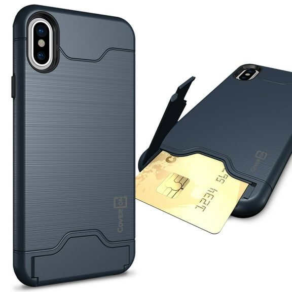 CoverON Apple iPhone XS / iPhone X / 10S / 10 Case, Shadow Armor Series Hybrid Kickstand Phone Cover