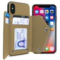 thumbnail image 1 of CoverON Apple iPhone XS / iPhone X / 10S / 10 Wallet Case Fabric Backed Protective Credit Card Holder Phone Cover, 1 of 8