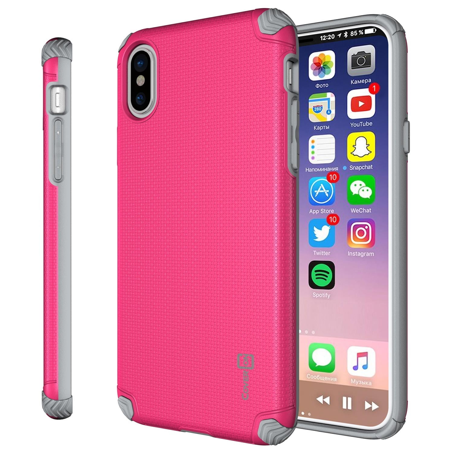 CoverON Apple iPhone XS / iPhone X Case, Bios Series Slim Modern