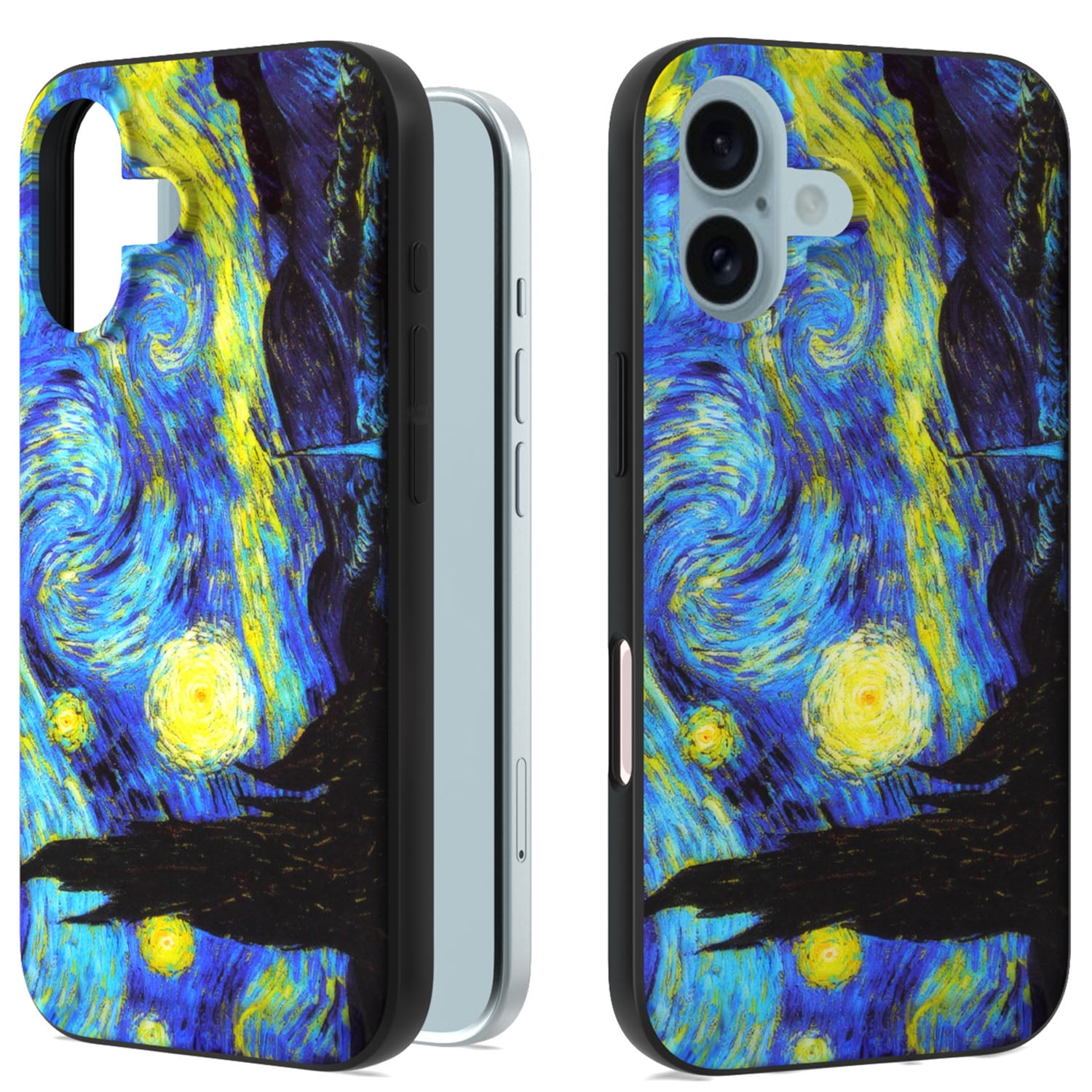 CoverON Art Design For Apple iPhone 16 / iPhone 16 Phone Case, Flexible  Rubber Slim TPU Cover, Starry Night - Walmart.com