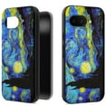 thumbnail image 1 of CoverON Art Design For Goolge Pixel 9a Phone Case, Flexible Rubber Slim TPU Cover, Starry Night, 1 of 8