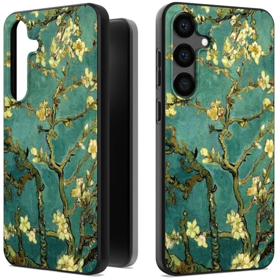CoverON Art Design For Samsung Galaxy S24+ Plus Phone Case, Flexible Rubber Slim TPU Cover, Almond Blossom