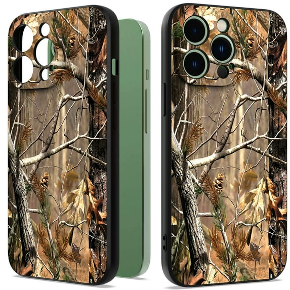 CoverON Design For Apple iPhone 14 Pro Max Phone Case, Flexible Rubber Slim TPU Cover, Fall Camouflage