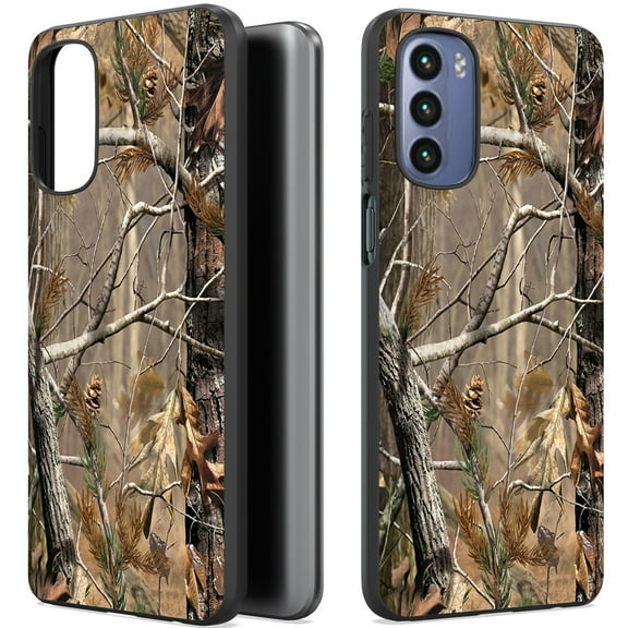 CoverON Design For Motorola Moto G Stylus 2022 Phone Case, Flexible Soft Rubber Slim TPU Cover, Fall Camouflage