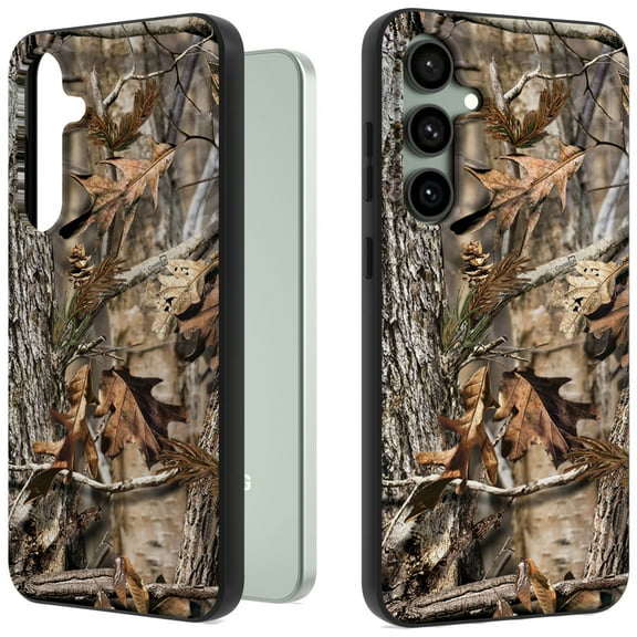 CoverON Design For Samsung Galaxy S24 FE Phone Case, Flexible Rubber Slim TPU Cover, Fall Camouflage