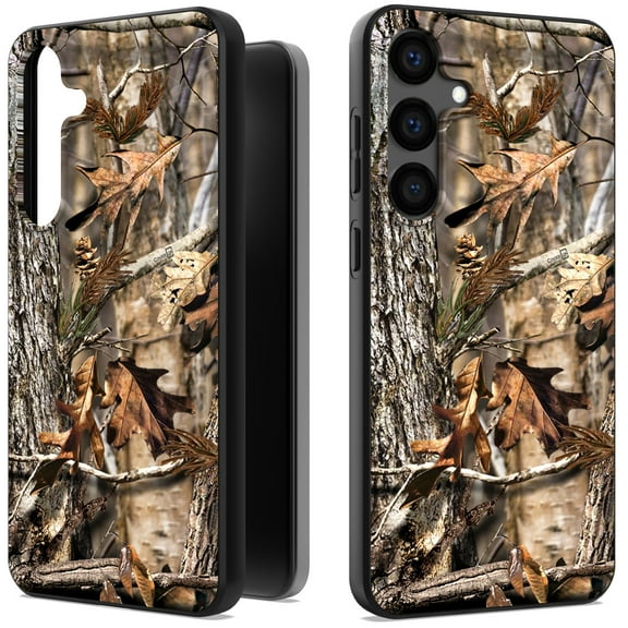 CoverON Design For Samsung Galaxy S24+ Plus Phone Case, Flexible Rubber Slim TPU Cover, Fall Camouflage