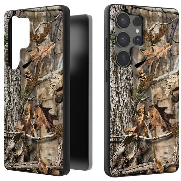 CoverON Design For Samsung Galaxy S25 Ultra Phone Case, Flexible Rubber Slim TPU Cover, Fall Camouflage