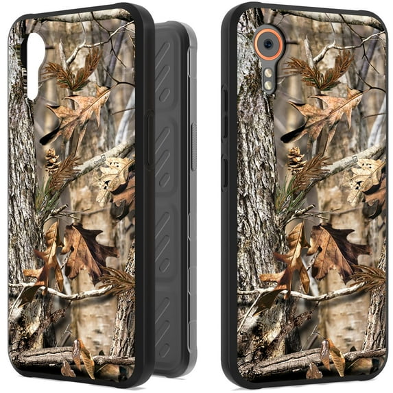 CoverON Design For Samsung Galaxy XCover7 / Galaxy XCover 7 Phone Case, Flexible Rubber Slim TPU Cover, Fall Camouflage