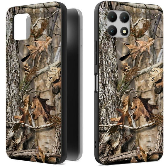 CoverON Design For Tmobile T-Mobile Revvl 7 5G Phone Case, Flexible Rubber Slim TPU Cover, Fall Camouflage