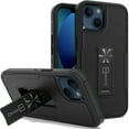 thumbnail image 1 of CoverON For Apple iPhone 13 Case, Military Grade Heavy Duty Full Body Phone Kickstand Cover - Black, 1 of 9