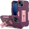 thumbnail image 1 of CoverON For Apple iPhone 13 Case, Military Grade Heavy Duty Full Body Phone Kickstand Cover - Purple, 1 of 9