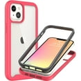 thumbnail image 1 of CoverON For Apple iPhone 13 Phone Case, Military Grade Full Body Rugged Slim Fit Clear Cover, Pink, 1 of 9