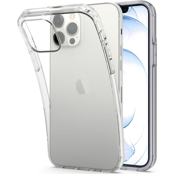 CoverON For Apple iPhone 13 Pro Max Phone Case, FlexGuard Series Soft Flexible Slim Lightweight Fit TPU Minimal Cover, Clear