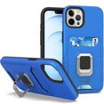 thumbnail image 1 of CoverON For Apple iPhone 13 pro Case, KickStand Ring Credit Card slot Rugged Phone Cover Magnetic holder, Blue, 1 of 10