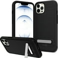 thumbnail image 1 of CoverON For Apple iPhone 13 pro Phone Case, Slim Metal Kickstand Rugged Dual Layer Cover, Black, 1 of 8