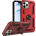 thumbnail image 1 of CoverON For Apple iPhone 13 pro Ring Case, Kickstand Rugged Phone Cover Magnetic Car Mount Compatible - Red, 1 of 10