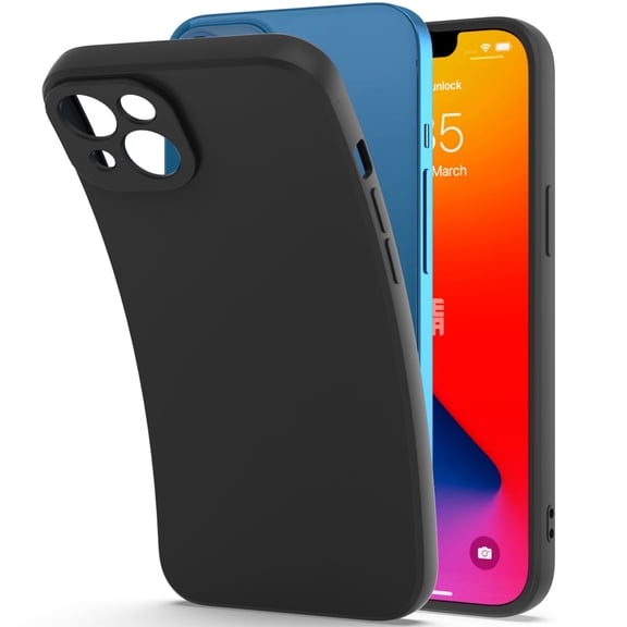 CoverON For Apple iPhone 14 Case, Flexible Slim Lightweight TPU Minimal Phone Cover, Black