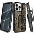 thumbnail image 1 of CoverON For Apple iPhone 14 Pro Max Holster Case, Heavy Duty Full Body Belt Clip Phone Cover Kickstand Card Slot - Camo, 1 of 9