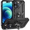 thumbnail image 1 of CoverON For Apple iPhone 14 Pro Max Ring Case, Kickstand Rugged Phone Cover Magnetic Car Mount Compatible - Black, 1 of 9