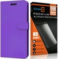 thumbnail image 1 of CoverON For Apple iPhone 14 Pro Max Wallet Case and Screen Protector, RFID Block Vegan Leather Card Slot Holder Cover Flip Folio Phone Pouch, Purple, 1 of 10