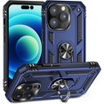 thumbnail image 1 of CoverON For Apple iPhone 14 Pro Ring Case, Kickstand Rugged Phone Cover Magnetic Car Mount Compatible - Navy Blue, 1 of 9